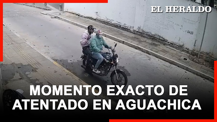Momento exacto en que sicarios llegan al lugar y atentan contra la familia de pastores en Aguachica