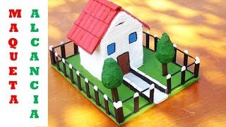 Maqueta de Casa de Cartón / How to make a model with recycled materials -  YouTube