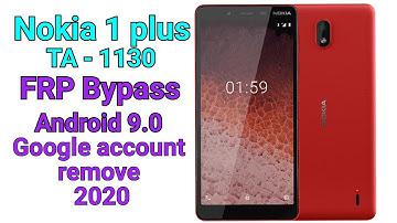 Nokia 1 plus Ta-1130 FRP Bypass | 2020 Android 9.0 | Google Account Remove | Easy Method Without PC