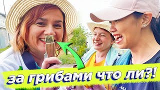 🔥 Идём за грибами с русскими подругами и много смеёмся 😂