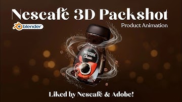 Nescafe 3D Product Ad | Cinematic Coffee Packshot in Blender + After Effects