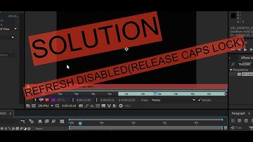 refresh disabled release caps lock to refresh view ( EASY SOLUTION)