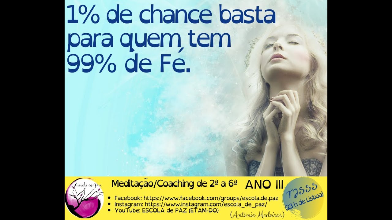 1 De Chance 99 De F Short 13 Escola De Paz YouTube 1 De Chance 99 De F Short 13 Escola De Paz YouTube
