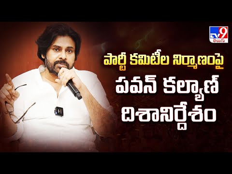 పార్టీ కమిటీల నిర్మాణంపై పవన్ కల్యాణ్ దిశానిర్దేశం - TV9 - TV9