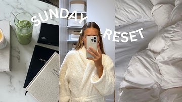 Sunday reset routine | deep cleaning, healthy grocery shopping, weekly planning, self care night