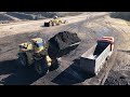 Huge Caterpillar 992C Wheel Loader Loading Trucks With Coal - Melidis SA