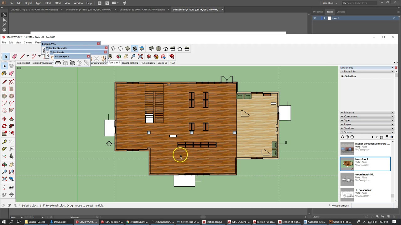 AIDC lesson 3 illustrator floor plans 1 YouTube