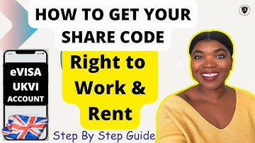 Hoe u uw SHARE CODE voor RIGHT to Work in het VK kunt krijgen #RighttoWork