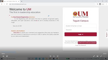 UM Tagum College Online Enrolment Guide - NEW