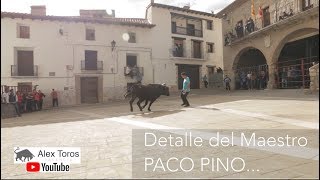 PACO PINO, DEJO UN DETALLE FABULOSO EN TERUEL.