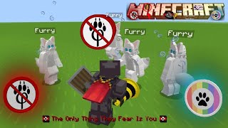CHANGED-ANTI FURRY VS FURRY ADDON ,Anti Furry VS Furry In Minecraft 🥶