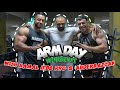 Arm workout with ifbb pro kamal  6 weeks out