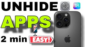 unhide apps in iphone