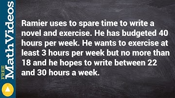 Learn how to graph a word problem system of inequalities