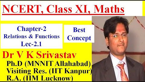 Lec 2.1 || Chapter-2: Relations and Functions|| Class 11|| Mathematics|| Exercise 2.1||