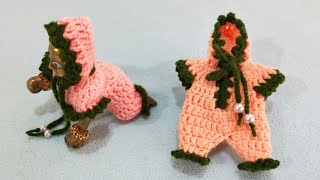 Crochet Cap with Jump Suit Bal Gopal for Kanhaji //कान्हा जी के लिए केप वाला जम्प सुट