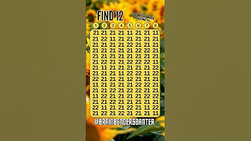 IQ Spot It Speed Challenge! 7 Seconds! Go! #shorts #numberspuzzle #iq