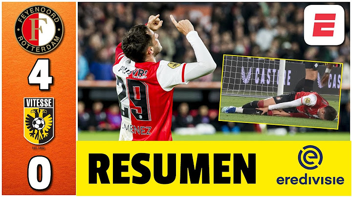 SANTIAGO GIMÉNEZ marcó, asistió y salió tocado en goleada de FEYENOORD 4-0 a Vitesse | Eredivisie