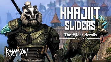 Khajiit Samurai: Sliders & Outfit for ESO