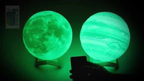 CPLA Seamless 3D Moon Lamp 5.8" with Remote Control
