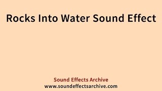 Rocks Into Water Sound Effect - Royalty Free
Please thumbs up if you like this video :)
This is a sound effect you can use in making your youtube videos.
This sound effect is available in the youtube sound effects library. Rocks Into Water Sound Effect - Royalty Free