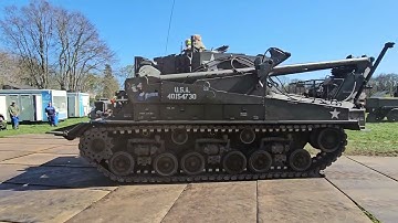 Sherman,Sexton and M74 Arv at the Drenthe Liberty Tour Basecamp at Dalen 2025.