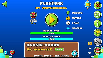 FuryFunk -[Mobile, Hard Demon]- by ZenthicAlpha