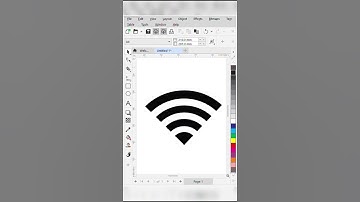 Wifi logo in CorelDRAW😲 #wifi#coreldraw#logo#trending#design#graphicdesign#posterdesign#shorts#ai