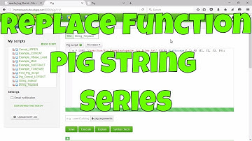 Pig String Series - Replace Function