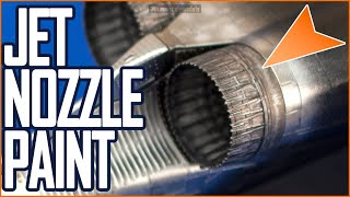 How to paint Jet engine exhaust nozzle - scale model step by step tutorial
