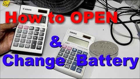 How to Replace or Change office Solar calculator built-in Cell battery
