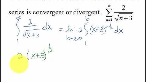 Example 1: Integral test