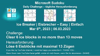 Sudoku Daily Challenges | Ice Breaker – Easy | Mar 6th, 2023 screenshot 4