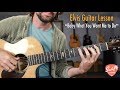 Elvis baby what you want me to do  easy blues guitar songs lesson