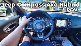 New Jeep Compass 4xe Plug-in Hybrid Test Drive POV Review screenshot 4