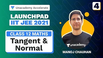 Tangent and Normal L 4 | Launchpad IIT JEE 2021 | Maths | MC Sir | Unacademy Accelerate