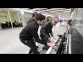 THREE PIANO DUDES BOOGIE WOOGIE THE AIRPORT