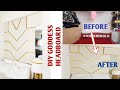 TRANSFORMING AN OLD BED TO A WALL HEADBOARD using POSTER BOARD & BOXES.. DIY INEXPENSIVE 👌