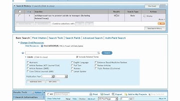 Medline Basic Search example