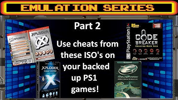 PS3 tutorial - How to use cheats on PS1 back ups, with phone or pc using cheat program ISO