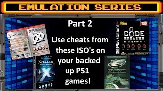 PS3 tutorial - How to use cheats on PS1 back ups, with phone or pc using cheat program ISO's