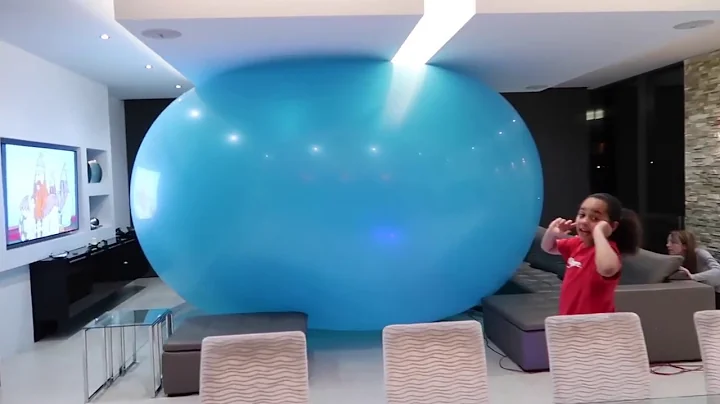 Crazy Giant Balloon Stuck In Our House - Orbeez,Surprise Eggs,Superhero Mashems,Toy Opening