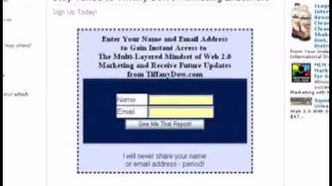 How to Add an Opt-In Box to a Squidoo Lens