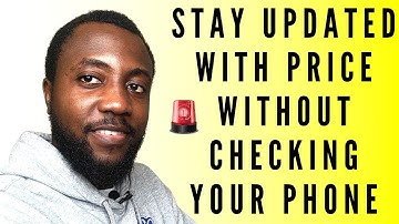 How to create price alerts on binance and capture the dips