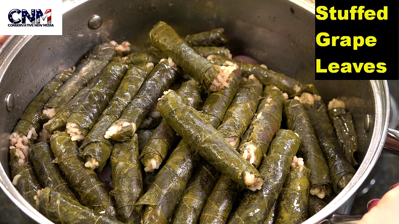 Stuffed Grape Leaves Zucchini and Eggplant How To Recipe in 4K Ultra