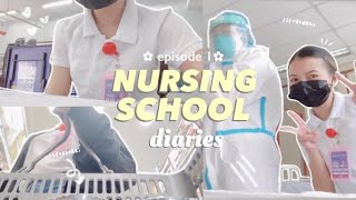 Nursing School Diaries ep.1 🩺 || prepping for f2f classes & retdems