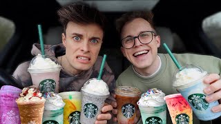 Trying Starbucks secret menu drinks with my boyfriend