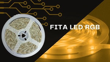 Fita LED RGB Colorida Controle Bluetooth App Android IOS
