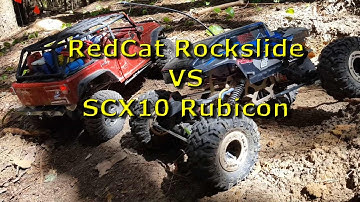 RedCat Rockslide VS SCX10 Rubicon - 55 degree Hill Climb