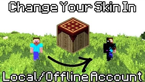 change your skin in local/offline account pojavlauncher